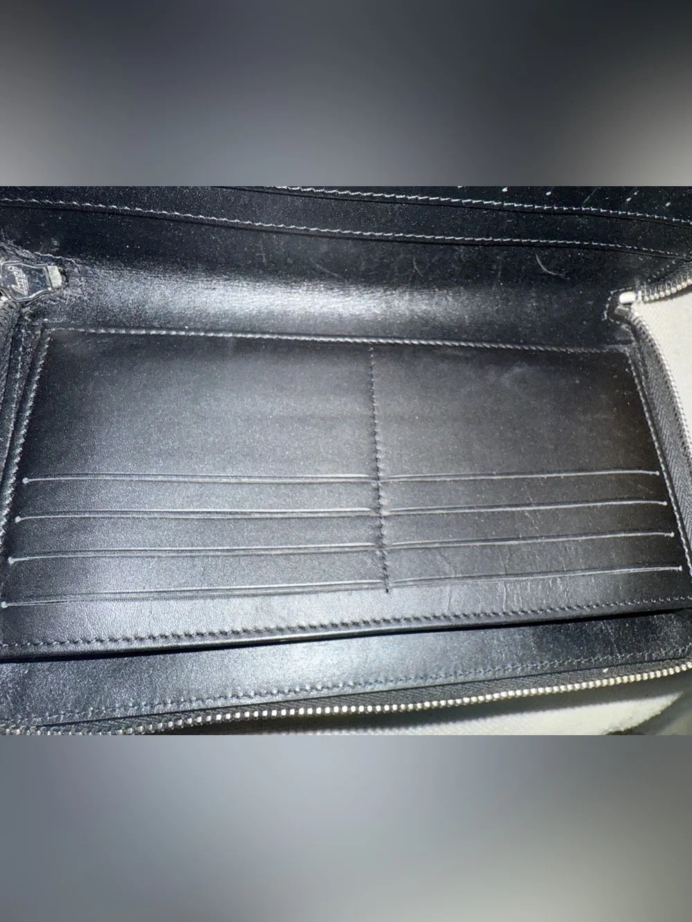 CHANEL Caviar Quilted Large Zip Around Organizer Wallet, Black w/ Silver CC Logo